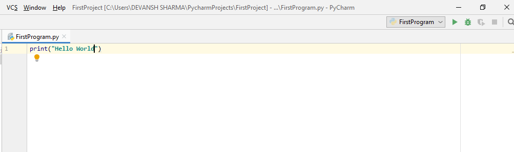 first-python-program-pycharm-installation5